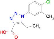 1-(4-Chloro-3-methylphenyl)-5-ethyl-1H-1,2,3-triazole-4-carboxylic acid