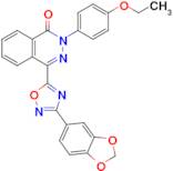 4-(3-(Benzo[d][1,3]dioxol-5-yl)-1,2,4-oxadiazol-5-yl)-2-(4-ethoxyphenyl)phthalazin-1(2H)-one