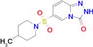 6-[(4-methylpiperidin-1-yl)sulfonyl]-2H,3H-[1,2,4]triazolo[4,3-a]pyridin-3-one