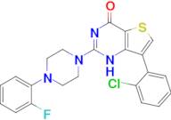 7-(2-chlorophenyl)-2-[4-(2-fluorophenyl)piperazin-1-yl]-1H,4H-thieno[3,2-d]pyrimidin-4-one