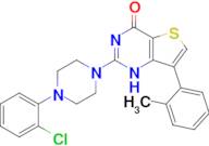 2-(4-(2-Chlorophenyl)piperazin-1-yl)-7-(o-tolyl)thieno[3,2-d]pyrimidin-4(1H)-one