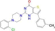2-[4-(2-chlorophenyl)piperazin-1-yl]-7-(3-methylphenyl)-1H,4H-thieno[3,2-d]pyrimidin-4-one