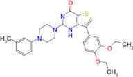 7-(3,4-Diethoxyphenyl)-2-(4-(m-tolyl)piperazin-1-yl)thieno[3,2-d]pyrimidin-4(1H)-one