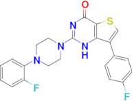 7-(4-fluorophenyl)-2-[4-(2-fluorophenyl)piperazin-1-yl]-1H,4H-thieno[3,2-d]pyrimidin-4-one