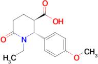 (2R,3R)-1-ethyl-2-(4-methoxyphenyl)-6-oxopiperidine-3-carboxylic acid