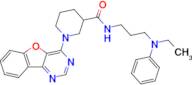 1-(Benzofuro[3,2-d]pyrimidin-4-yl)-N-(3-(ethyl(phenyl)amino)propyl)piperidine-3-carboxamide