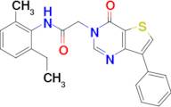 N-(2-ethyl-6-methylphenyl)-2-(4-oxo-7-phenylthieno[3,2-d]pyrimidin-3(4H)-yl)acetamide