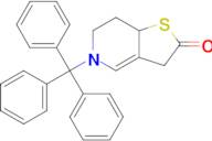 5-Trityl-5,6,7,7a-tetrahydrothieno[3,2-c]pyridin-2(3H)-one
