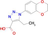 1-(2,3-Dihydrobenzo[b][1,4]dioxin-6-yl)-5-ethyl-1H-1,2,3-triazole-4-carboxylic acid