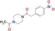 1-(4-Acetylpiperazin-1-yl)-2-(4-nitrophenyl)ethan-1-one