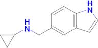 N-((1H-indol-5-yl)methyl)cyclopropanamine