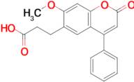 3-(7-Methoxy-2-oxo-4-phenyl-2H-chromen-6-yl)propanoic acid