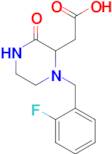 2-(1-(2-Fluorobenzyl)-3-oxopiperazin-2-yl)acetic acid