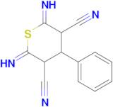 2,6-diimino-4-phenylthiane-3,5-dicarbonitrile