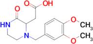 2-(1-(3,4-Dimethoxybenzyl)-3-oxopiperazin-2-yl)acetic acid