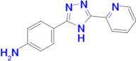 4-[5-(pyridin-2-yl)-4H-1,2,4-triazol-3-yl]aniline