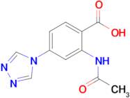 2-Acetamido-4-(4H-1,2,4-triazol-4-yl)benzoic acid