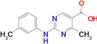 4-Methyl-2-(m-tolylamino)pyrimidine-5-carboxylic acid