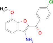 (3-Amino-7-methoxybenzofuran-2-yl)(4-chlorophenyl)methanone