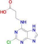 3-[(2-chloro-7H-purin-6-yl)amino]propanoic acid