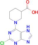 1-(2-chloro-7H-purin-6-yl)piperidine-3-carboxylic acid