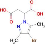 2-(4-Bromo-3,5-dimethyl-1H-pyrazol-1-yl)succinic acid