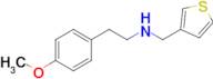 2-(4-Methoxyphenyl)-N-(thiophen-3-ylmethyl)ethan-1-amine