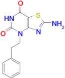 2-Amino-4-phenethylthiazolo[4,5-d]pyrimidine-5,7(4H,6H)-dione