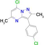 7-Chloro-3-(4-chlorophenyl)-2,5-dimethylpyrazolo[1,5-a]pyrimidine