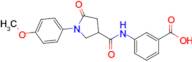 3-(1-(4-Methoxyphenyl)-5-oxopyrrolidine-3-carboxamido)benzoic acid