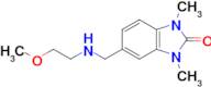 5-(((2-Methoxyethyl)amino)methyl)-1,3-dimethyl-1,3-dihydro-2H-benzo[d]imidazol-2-one