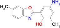 4-Amino-2-methyl-6-(6-methylbenzo[d]oxazol-2-yl)phenol