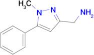 (1-Methyl-5-phenyl-1H-pyrazol-3-yl)methanamine