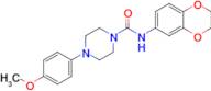 N-(2,3-dihydrobenzo[b][1,4]dioxin-6-yl)-4-(4-methoxyphenyl)piperazine-1-carboxamide