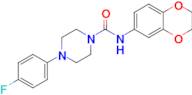 N-(2,3-dihydrobenzo[b][1,4]dioxin-6-yl)-4-(4-fluorophenyl)piperazine-1-carboxamide