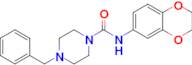 4-Benzyl-N-(2,3-dihydrobenzo[b][1,4]dioxin-6-yl)piperazine-1-carboxamide