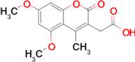 2-(5,7-Dimethoxy-4-methyl-2-oxo-2H-chromen-3-yl)acetic acid