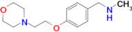 N-methyl-1-(4-(2-morpholinoethoxy)phenyl)methanamine