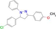 5-(4-Chlorophenyl)-3-(4-methoxyphenyl)-1-phenyl-4,5-dihydro-1H-pyrazole