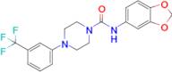 N-(benzo[d][1,3]dioxol-5-yl)-4-(3-(trifluoromethyl)phenyl)piperazine-1-carboxamide