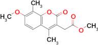 Methyl 2-(7-methoxy-4,8-dimethyl-2-oxo-2H-chromen-3-yl)acetate