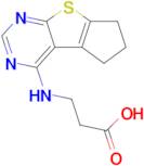 3-((6,7-Dihydro-5H-cyclopenta[4,5]thieno[2,3-d]pyrimidin-4-yl)amino)propanoic acid