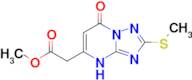 methyl 2-[2-(methylsulfanyl)-7-oxo-4H,7H-[1,2,4]triazolo[1,5-a]pyrimidin-5-yl]acetate