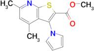 Methyl 4,6-dimethyl-3-(1H-pyrrol-1-yl)thieno[2,3-b]pyridine-2-carboxylate