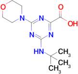 4-(Tert-butylamino)-6-morpholino-1,3,5-triazine-2-carboxylic acid