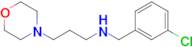 N-(3-chlorobenzyl)-3-morpholinopropan-1-amine