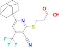 3-((6-(Adamantan-1-yl)-3-cyano-4-(trifluoromethyl)pyridin-2-yl)thio)propanoic acid