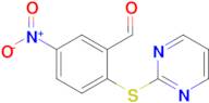 5-Nitro-2-(pyrimidin-2-ylthio)benzaldehyde