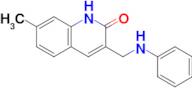 7-methyl-3-[(phenylamino)methyl]-1,2-dihydroquinolin-2-one