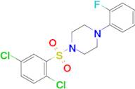 1-((2,5-Dichlorophenyl)sulfonyl)-4-(2-fluorophenyl)piperazine